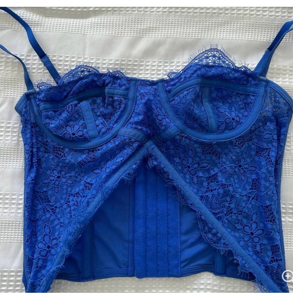 Urban Outfitters Blue Corset Top - NWT